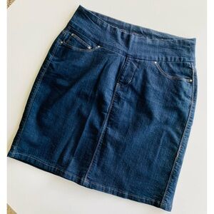 Jag Jeans Denim Skirt Stretch Dark Wash Size 6